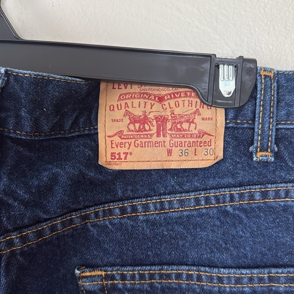 Vintage Levi's 517 Men's Dark Blue Straight Jeans 36x30 - Picture 4 of 8